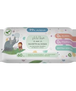 Baby Salviette all’Acqua 0% Alcool 0% Profumo Extra Soffici 60 pezzi