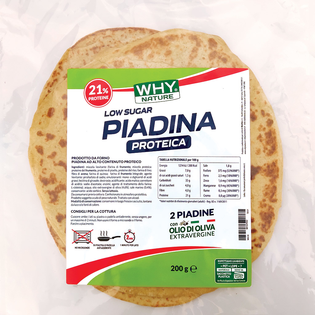 Piadina Proteica 200gr Why Nature - immagine 2