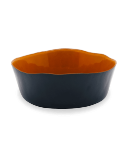 Insalatiera Vetro Arancione e Navy WD Lifestyle