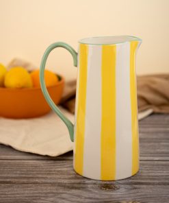 Brocca in Ceramica Righe Gialle WD Lifestyle